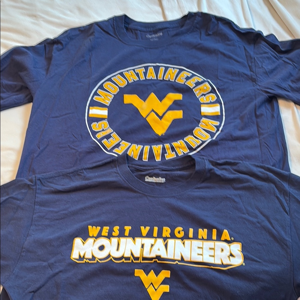 Set of 2 WVU TEE Shirts ( 1-Long, 1- Short)